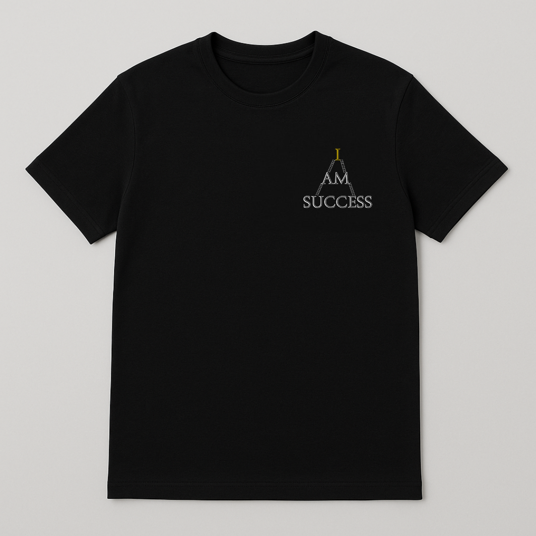 Classic "I Am Success" Black Tee